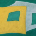 Two Walls (Yellow, Viridian, Blue) - C. Carraher 2016