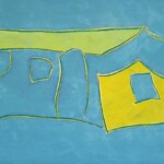 Untitled Homestead (Blue, Yellow, Green) - C. Carraher 2016